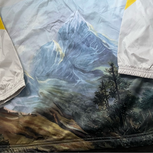 Size Large - Adidas Sportswear Mountain Graphic 1/2 Zip Jacket - (GL5698) - Picture 3 of 4